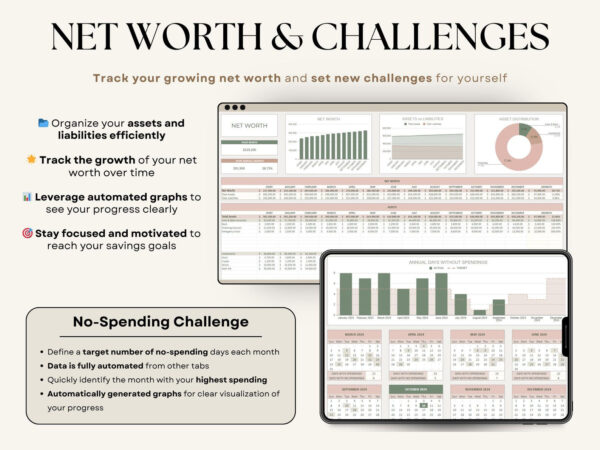 Annual Budget Planner Spreadsheet Excel Google Sheets Monthly Budget - Image 9