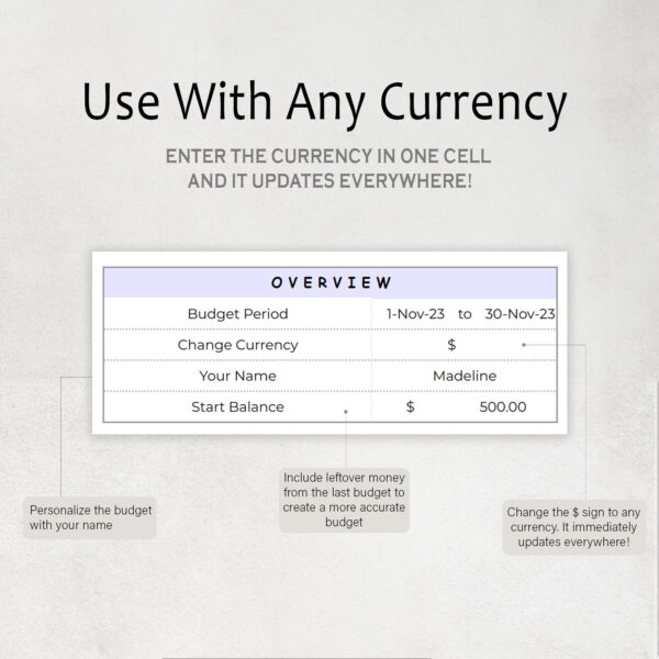 Budget Planner Spreadsheet Google Sheet & Excel Weekly, Biweekly, Monthly, Or Paycheck - Image 2