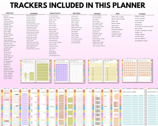 All-in-One Digital Planner 2025, 2026, 2027 – Goodnotes Planner, Apple Google Calendar + Bonus 50+ - Image 5