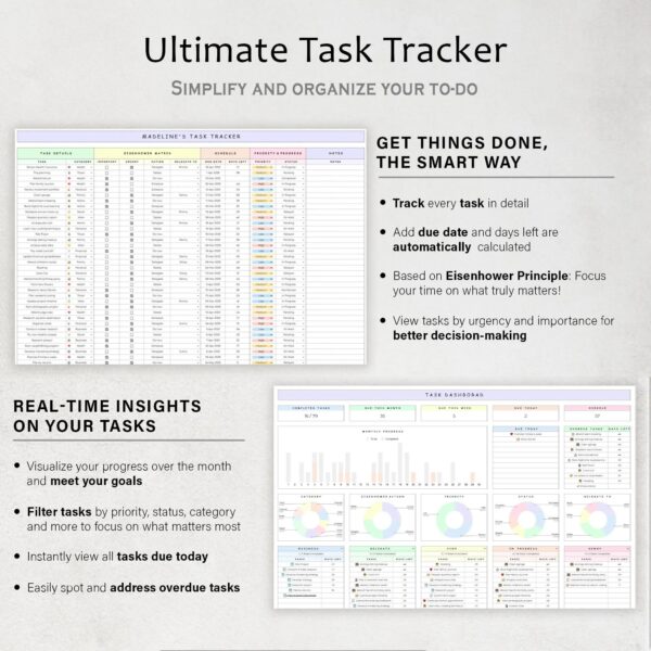 ADHD Life Planner & Budget Spreadsheet - Google Sheets Organizer for Productivity - Image 4