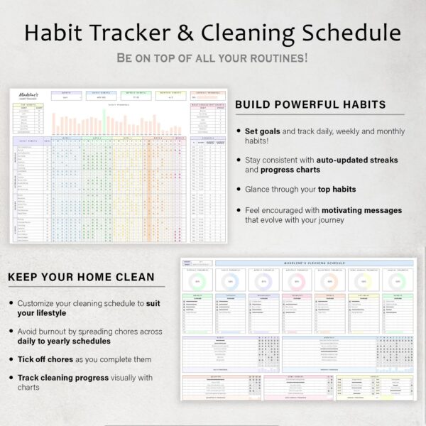 ADHD Life Planner & Budget Spreadsheet - Google Sheets Organizer for Productivity - Image 5