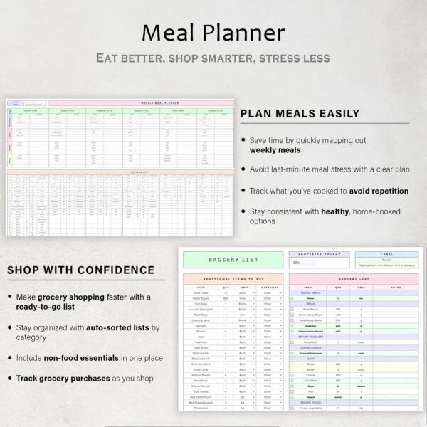 ADHD Life Planner & Budget Spreadsheet - Google Sheets Organizer for Productivity - Image 6